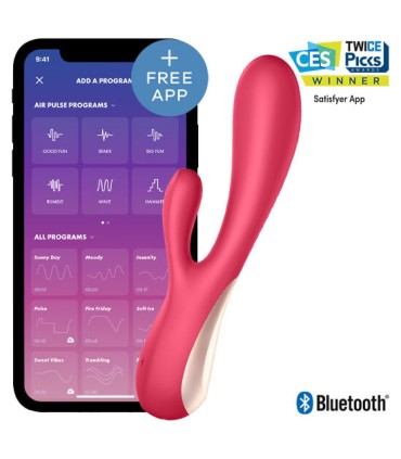 SATISFYER MONO FLEX ROJO CON APP