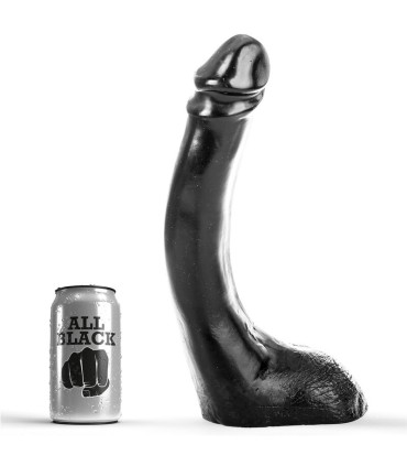 ALL BLACK DILDO NEGRO 29 CM FISTING