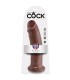 KING COCK 10 PENE MARRON 254 CM