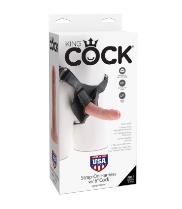 KING COCK HARNESS CON PENE REALISTICO 1520 CM