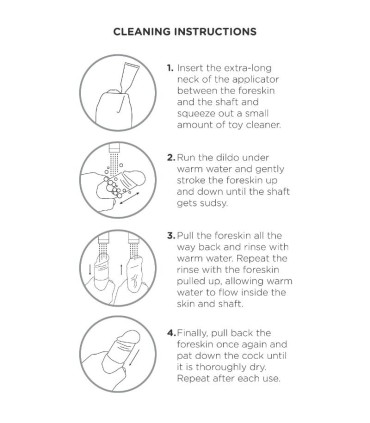 KING COCK DILDO REALISTICO UNCUT NATURAL 23 CM