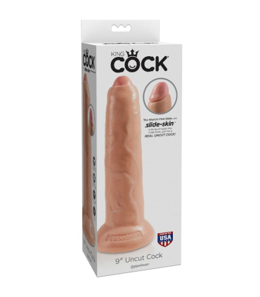 KING COCK DILDO REALISTICO UNCUT NATURAL 23 CM