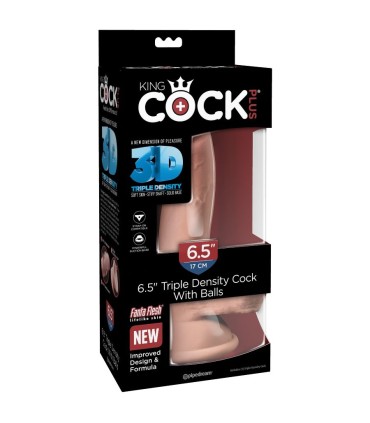 KING COCK DILDO TRIPLE DENSIDAD 14 CM