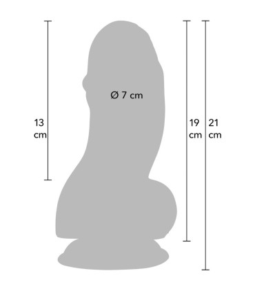 HIDDEN DESIRE INFERNO FAT BOYS DILDO 19 CM