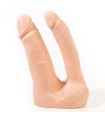 PINK ROOM - ARTHUS DILDO DOBLE REALÍSTICO NATURAL 17CM/15.5CM