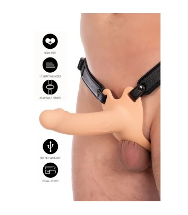 HIDDEN DESIRE INFERNO STRAP ON FUNDA PARA PENE CON VIBRACION 16 CM