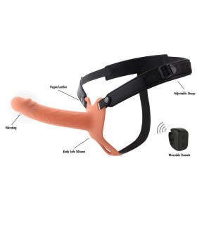 HIDDEN DESIRE INFERNO STRAP ON FUNDA PARA PENE CON VIBRACION 18 CM