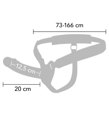 HIDDEN DESIRE INFERNO STRAP ON FUNDA PARA PENE 20 CM