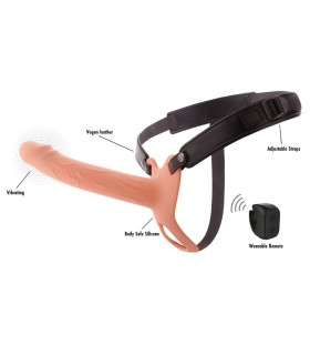 HIDDEN DESIRE INFERNO STRAP ON FUNDA PARA PENE CON VIBRACION 20 CM