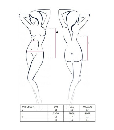 PASSION WOMAN DARYL TEDDY NEGRO TALLA S M