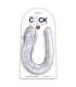KING COCK DOUBLE TROUBLE DILDO DOBLE 44 CM TRANSPARENTE