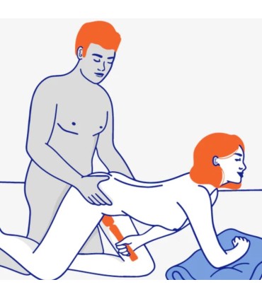 FUN FACTORY VIM WAND RUMBLE VIBRADOR RECARGABLE SILICONA AZUL MEDIANOCHE