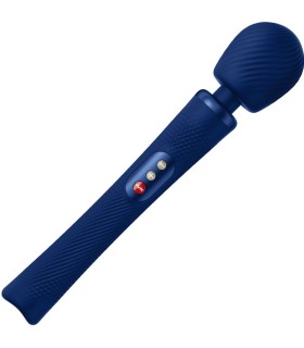 FUN FACTORY VIM WAND RUMBLE VIBRADOR RECARGABLE SILICONA AZUL MEDIANOCHE