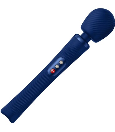 FUN FACTORY VIM WAND RUMBLE VIBRADOR RECARGABLE SILICONA AZUL MEDIANOCHE