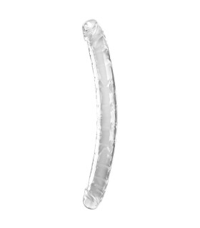 KING COCK DOUBLE TROUBLE DILDO DOBLE 46 CM TRANSPARENTE