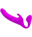 PRETTY LOVE - ZANINI DILDO STRAP-ON SIN ARNÉS 10 VIBRACIONES MORADO