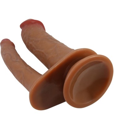PRETTY LOVE GORAN DOBLE DILDO REALISTICO NATURAL MULATO