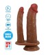 PRETTY LOVE HULBERT DOBLE DILDO REALISTICO CON VIBRACION MULATO