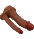 PRETTY LOVE HULBERT DOBLE DILDO REALISTICO CON VIBRACION MULATO