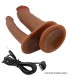 PRETTY LOVE HULBERT DOBLE DILDO REALISTICO CON VIBRACION MULATO