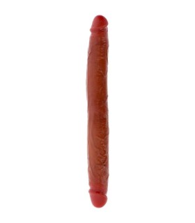 GET REAL DILDO DOBLE DONG DE SILICONA CARAMELO 35 CM