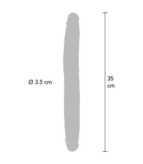 GET REAL DILDO DOBLE DONG DE SILICONA CARAMELO 35 CM