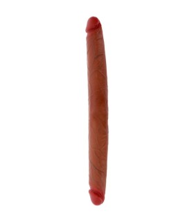 GET REAL DILDO DOBLE DONG DE SILICONA CARAMELO 40 CM