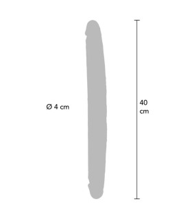 GET REAL DILDO DOBLE DONG DE SILICONA CARAMELO 40 CM