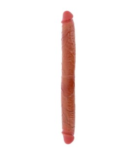 GET REAL DILDO DOBLE DONG DE SILICONA CARAMELO 46 CM