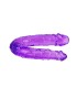 BAILE DILDO DOBLE EN GELATINA FLEXIBLE LILA