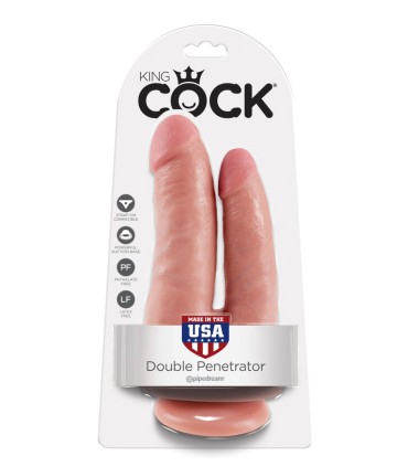 KING COCK DOBLE PENETRACION NATURAL