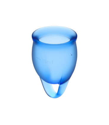 SATISFYER FEEL CONFIDENT KIT COPA MENSTRUAL AZUL INTENSO 15 20 ML