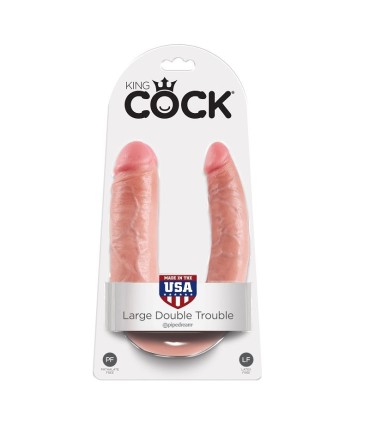KING COCK DILDO DOBLE PENETRACION 178 CM NATURAL