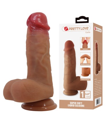 PRETTY LOVE CURTIS DILDO REALISTICO CON VENTOSA 173 CM O 42 CM