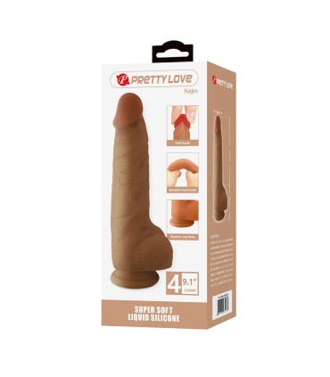 PRETTY LOVE NAJM DILDO REALISTICO CON VENTOSA 232 CM O 55 CM