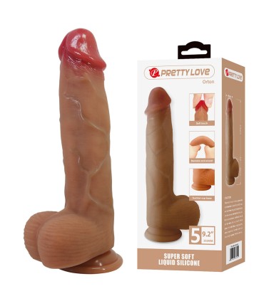PRETTY LOVE ORTON DILDO REALISTICO CON VENTOSA 235 CM O 49 CM