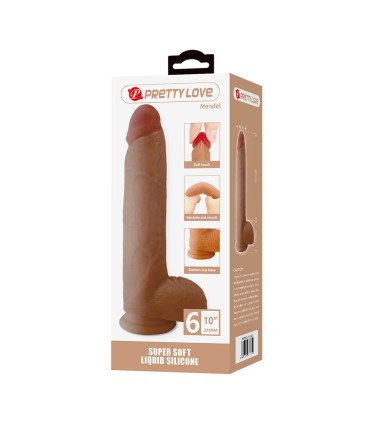 PRETTY LOVE MENDEL DILDO REALISTICO CON VENTOSA 255 CM O 56 CM
