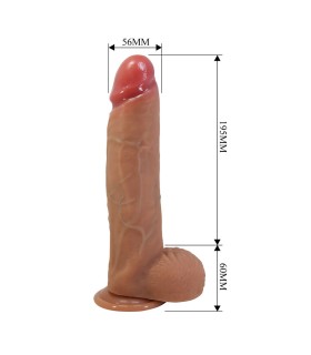 PRETTY LOVE MENDEL DILDO REALISTICO CON VENTOSA 255 CM O 56 CM