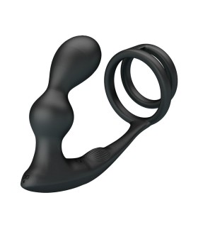 MR PLAY ANILLO PARA PENE CON PLUG ANAL CON VIBRACION CONTROL REMOTO