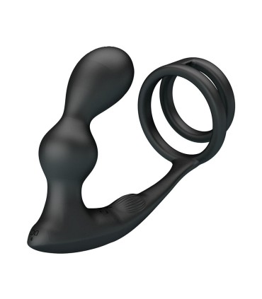 MR PLAY ANILLO PARA PENE CON PLUG ANAL CON VIBRACION CONTROL REMOTO