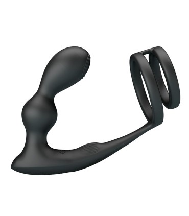 MR PLAY ANILLO PARA PENE CON PLUG ANAL CON VIBRACION CONTROL REMOTO