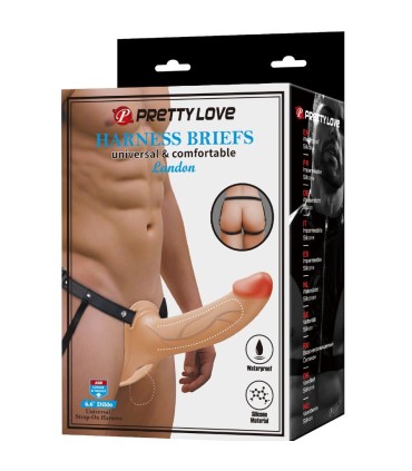 PRETTY LOVE LANDON STRAP ON CON VIBRACION CLARO