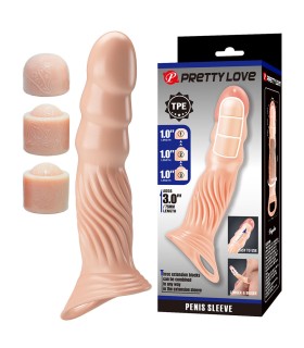 PRETTY LOVE FUNDA PARA PENE TEXTURIZADA CON EXTENSORES