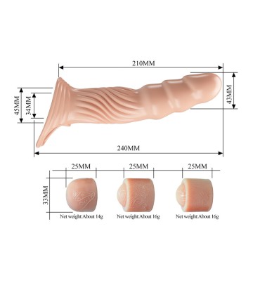 PRETTY LOVE FUNDA PARA PENE TEXTURIZADA CON EXTENSORES