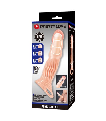 PRETTY LOVE FUNDA PARA PENE TEXTURIZADA CON EXTENSORES
