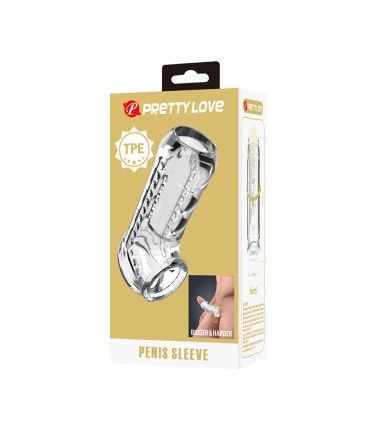 PRETTY LOVE FUNDA PARA PENE TEXTURIZADA TRANSPARENTE