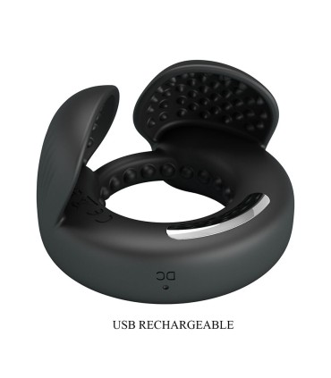 PRETTY LOVE QUENTIN ANILLO PARA PENE CON ESTIMULADOR TESTICULAR
