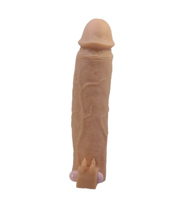 PRETTY LOVE XERXES FUNDA PARA PENE CON ESTIMULADOR DE CLITORIS Y VIBRACION