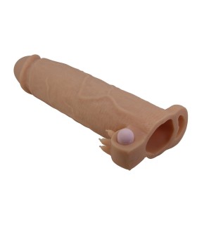 PRETTY LOVE XERXES FUNDA PARA PENE CON ESTIMULADOR DE CLITORIS Y VIBRACION