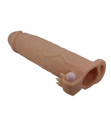 PRETTY LOVE XERXES FUNDA PARA PENE CON ESTIMULADOR DE CLITORIS Y VIBRACION